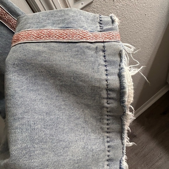 “ONE X ONE TEASPOON”WIDE LEGS JEANS/SIZE 25/MID-HIGH WAIST/SIDE STRIPE/COWGIRL - Picture 11 of 12